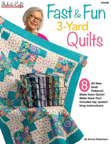 Fast and Fun 3 Yard Quilts Fabric Cafe Book | Hingeley Road Quilting