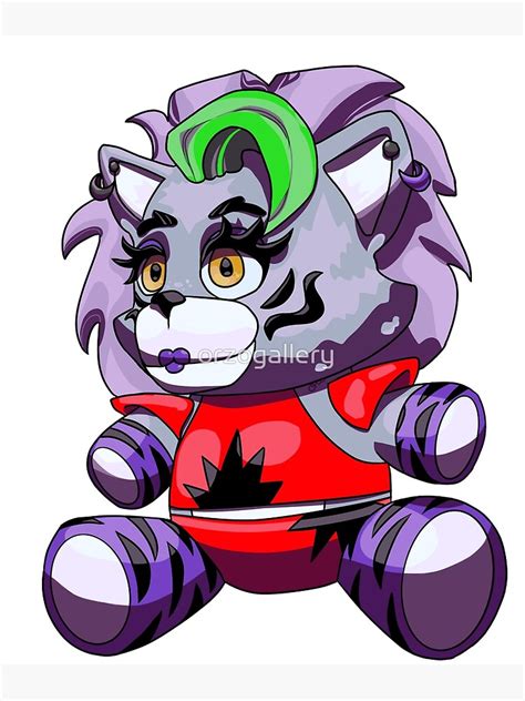 "Roxanne Wolf Plushie - FNAF Security Breach" Art Print by orzogallery | Redbubble