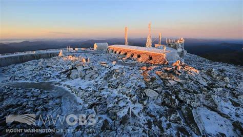 Mount Washington weather: Snow, high winds, sub-freezing readings