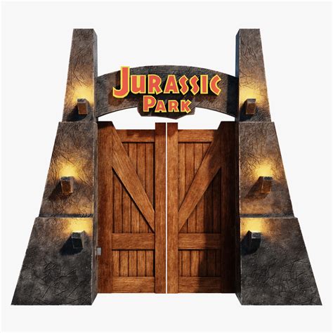 Jurassic World Gate 3D-model $10 - .3ds .c4d - Free3D