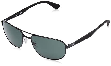 Ray-Ban Metal Sunglasses in Matte Black Polarised RB3528 006/82 61: Amazon.co.uk: Clothing