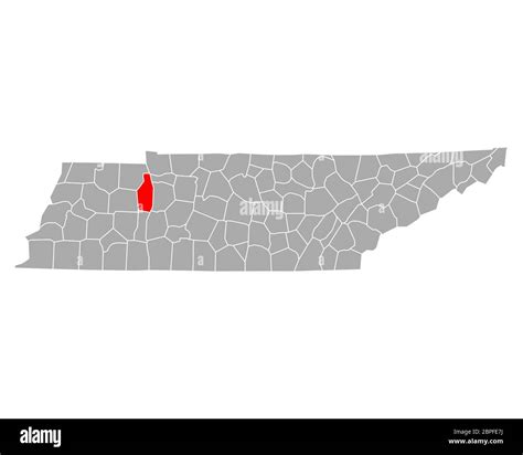 Map of Benton in Tennessee Stock Photo - Alamy