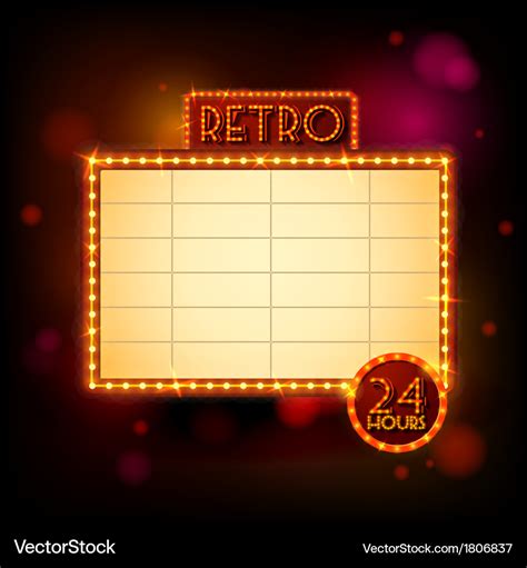 Retro billboard poster Royalty Free Vector Image