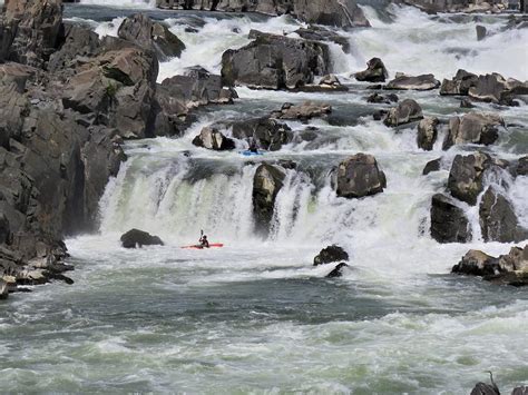 Kayaking on Great Falls Photograph by Carol McGrath - Fine Art America