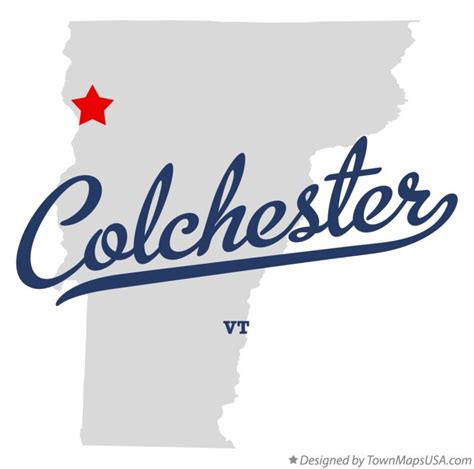 Map of Colchester, VT, Vermont