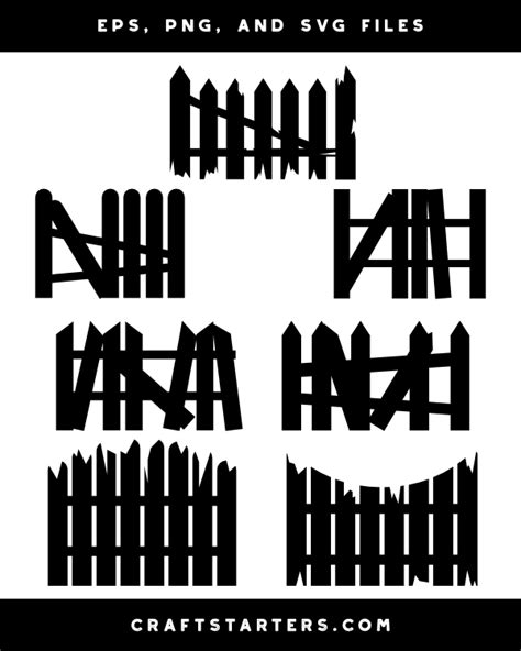 Fence Clipart Black And White