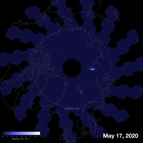 NASA's AIM spots first Arctic noctilucent clouds of the season