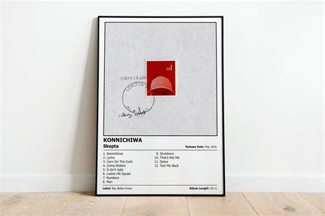 SKEPTA Konnichiwa Album Cover Print Poster Wall Art Artwork A4, A3, A2 & A1 Sizes Availabe - Etsy