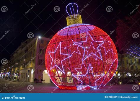 Christmas Ball in Nice, France Stock Image - Image of christmas, ball ...