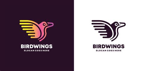 Bird wing logo design vector Pro Vector 38237389 Vector Art at Vecteezy