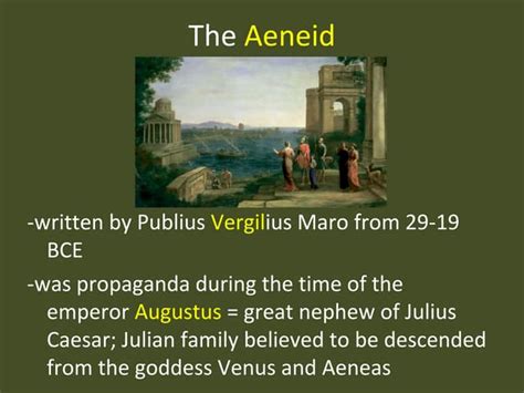 Vergil's aeneid info | PPT