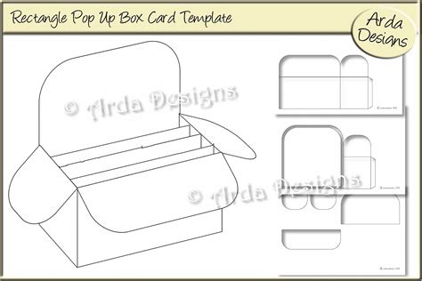 Pop Up Card Box Template – Cardtemplate.my.id