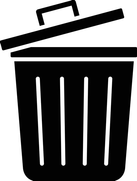 Dustbin Glyph Icon 13159389 Vector Art at Vecteezy