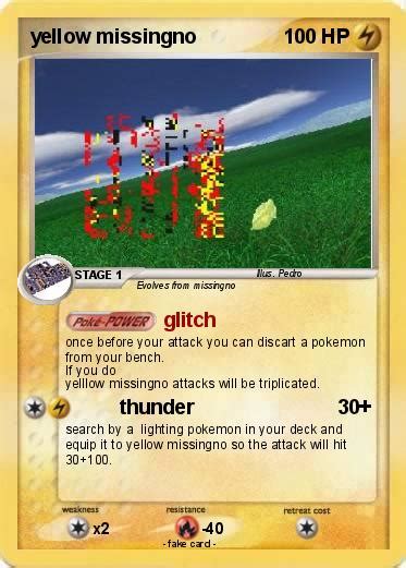 Pokémon yellow missingno - glitch - My Pokemon Card