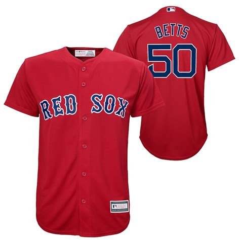 Mookie Betts Boston Red Sox Youth Red Player Replica Jersey