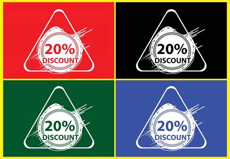 20 percent discount new offer logo and icon design template 6371131 Vector Art at Vecteezy