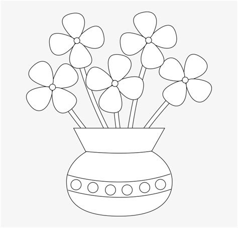 How To Draw A Easy Flower Vase | Best Flower Site