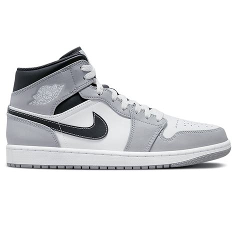 Air Jordan 1 Mid Light Smoke Grey Anthracite 8UK | Crepslocker