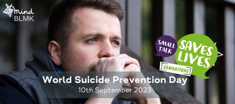 World Suicide Prevention Day 2023 - Mind BLMK