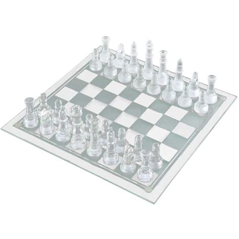 Buy Glass Chess Set, Glass Chess Board Set, Glass Chess Sets for Adults Kids, Modern Chess Set ...