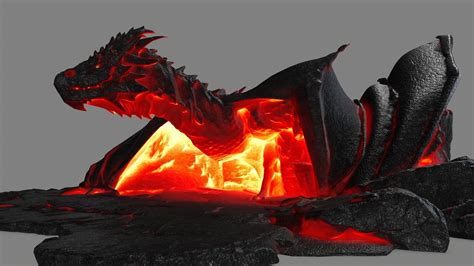 fire dragon 3D model | CGTrader