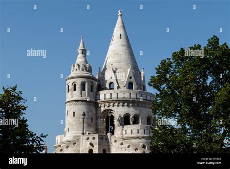 fisherman bastion architecture detail in budapest Stock Photo - Alamy