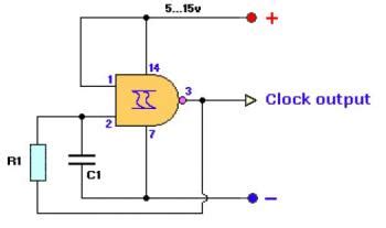 Clock Generator Circuit - Electronic Schematic Diagram