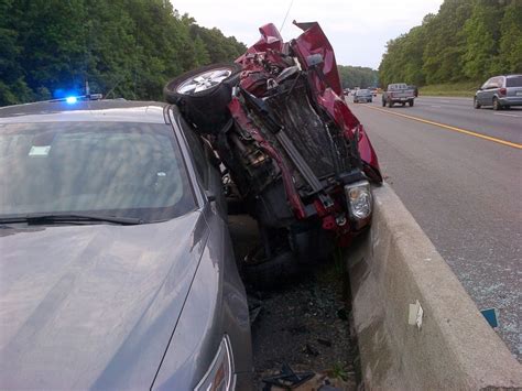 Driver Crashes Into Virginia State Police Cars on I-95 - ABC News