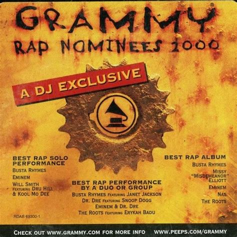 Various Artists - Grammy Rap Nominees 2000 Lyrics and Tracklist | Genius