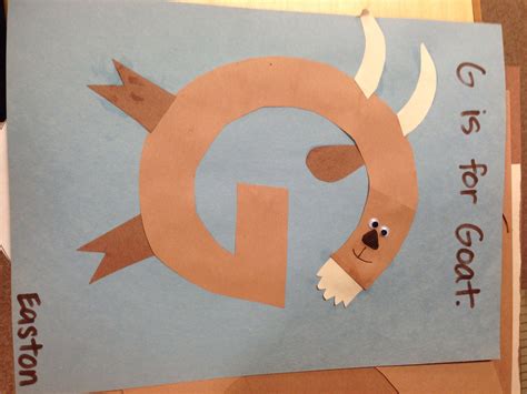 G is for Goat | Craft activities, Elementary schools, Goats