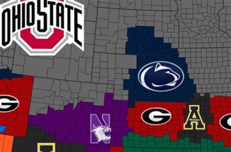 College Football Imperialism Map