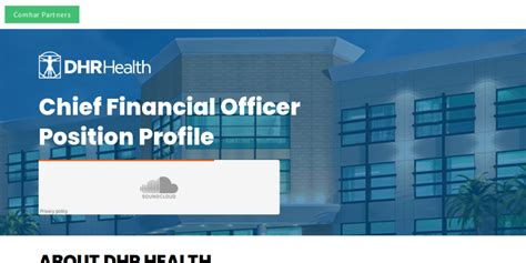 Executive Search - DHR Health - Chief Financial Officer