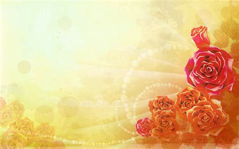 Beautiful Flower Vector Background #6965983