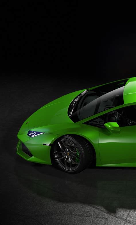 1280x2120 Green Lamborghini Huracan Side View iPhone 6+ ,HD 4k ...