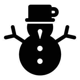 Snowman Silhouette Vector at Vectorified.com | Collection of Snowman ...