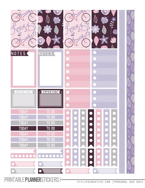 The Ultimate List for Beautiful Free Printable Planner Stickers | Free ...