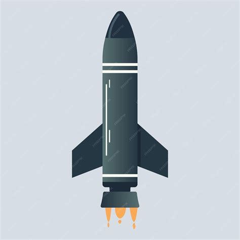 Premium Vector | Military rocket or missile vector illustration