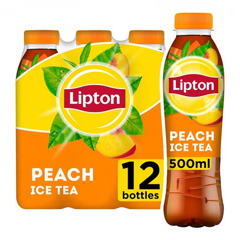 Buy Lipton Ice Tea Peach Still Soft Drink 500ml, (Pack of 12) Online at ...