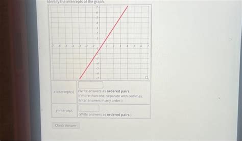 Solved Identify the intercepts of the graph. | Chegg.com