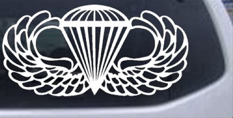 AIRBORNE Wings Car or Truck Window Decal Sticker - Rad Dezigns