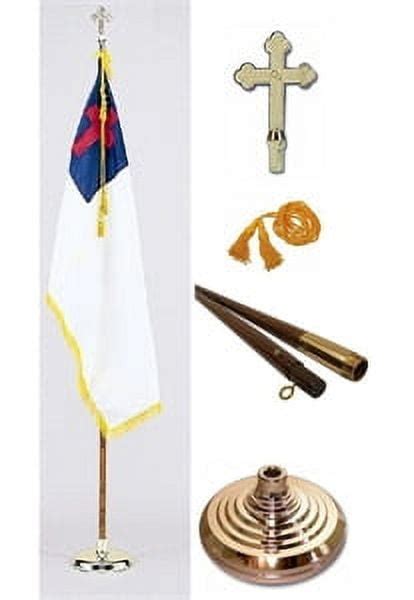 8' Christian Religious Indoor Presentation Set with 3'x5' Flag - Walmart.com