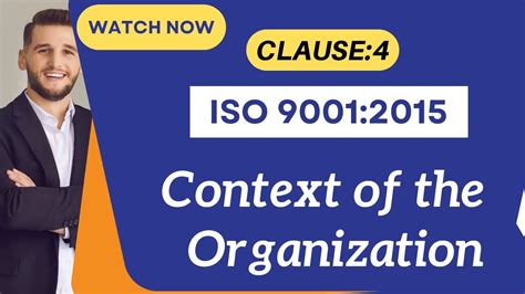 ISO 9001 2015 clause 4 Context of the organization - YouTube