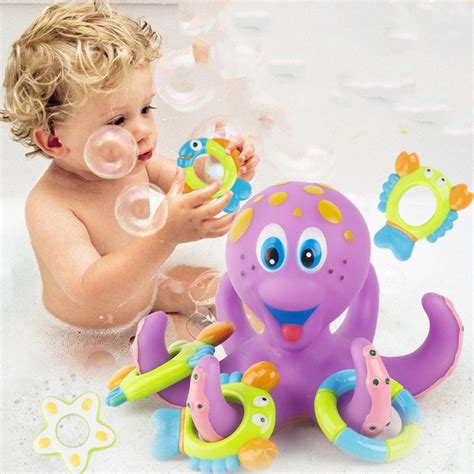 Baby Bath Toys Octopus Floating Rings - Orbisify.com