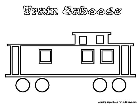 Train Caboose Outline