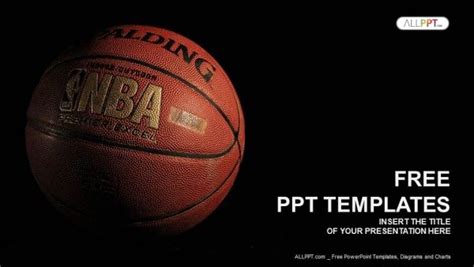 Free Dramatic Basketball Scene Powerpoint Template | Powerpoint ...