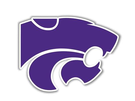 Kansas State Wildcats Logo on White Background