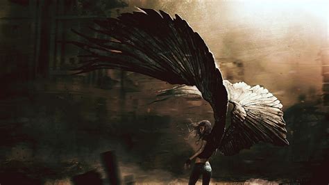 Anime Fallen Angel Image Picture HD Wallpaper Free Download – Wallsev ...