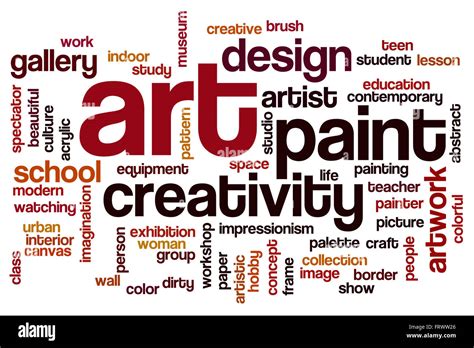 Art word cloud Stock Photo - Alamy