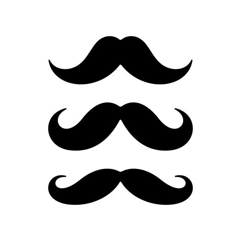 Mustache flat icon set 638347 Vector Art at Vecteezy