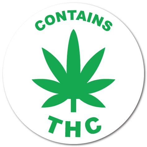 Contains THC Labels